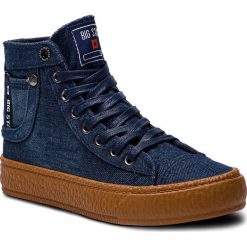 Sneakersy BIG STAR - BB274746 Navy. Niebieskie półbuty damskie marki BIG STAR, bez wzorów, z tworzywa sztucznego, retro, bez obcasa, na płaskiej podeszwie, bez zapięcia. Za 119,00 zł.