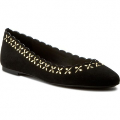 Baleriny MICHAEL MICHAEL KORS - Alexis Ballet 40R7AXFP1S Black. Czarne baleriny damskie marki MICHAEL Michael Kors, bez wzorów, ze skóry, klasyczne, bez obcasa, na płaskiej podeszwie. W wyprzedaży za 459,00 zł.