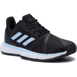 Buty adidas - CourtJam Bounce W Clay EE4302 Cblack/Globlu/Ftwwht. Czarne buty sportowe damskie Adidas, bez wzorów, z tworzywa sztucznego, sportowe, tenisowe. Za 329,00 zł.