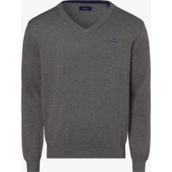 Gant - Sweter męski, szary. Szare swetry męskie GANT, m, z bawełny. Za 449,95 zł.