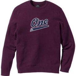 Swetry męskie: Sweter Regular Fit bonprix ciemny lila