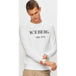Iceberg - Bluza. Czarne bluzy męskie Iceberg, xl, z aplikacjami, z elastanu, z okrągłym kołnierzem, bez rękawów, bez kaptura. Za 999,90 zł.
