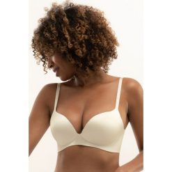 Biustonosz Arielle Ivory Push-Up. Brązowe biustonosze Dorina, z haftami. Za 80,99 zł.