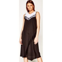 Sukienka codzienna DKNY P0BD7FMK. Czarne sukienki damskie DKNY, na co dzień, m, bez wzorów, z bawełny, bez kołnierzyka, bez rękawów, proste. Za 499,00 zł.