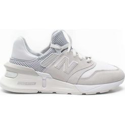 Wygodne Szaro-Srebrne Sneakersy New Balance WS997RC. Szare sneakersy damskie Molly.pl, ze skóry. Za 469,00 zł.