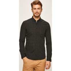 Tom Tailor Denim - Koszula. Czarne koszule męskie TOM TAILOR DENIM, s, bez wzorów, z bawełny, casualowe, button down, z długim rękawem. W wyprzedaży za 99,90 zł.