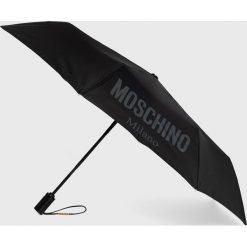 Moschino - Parasol. Czarne parasole MOSCHINO, bez wzorów. Za 359,90 zł.