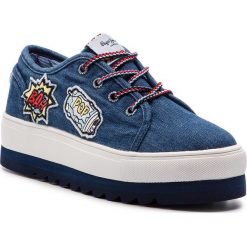 Sneakersy PEPE JEANS - Otawa Curious PLS30867 Dk Blue 581. Niebieskie półbuty damskie marki Pepe Jeans, z jeansu. Za 349,00 zł.