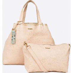 Shopper bag damskie: Desigual – Torebka Metallic Splater
