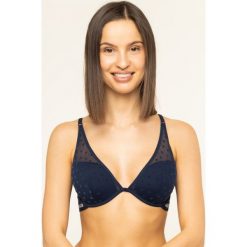 Biustonosz braletka TOMMY HILFIGER Underwire Bra Padded Star UW0UW02018. Niebieskie biustonosze TOMMY HILFIGER, bez wzorów, z elastanu. W wyprzedaży za 119,00 zł.