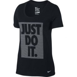 Topy sportowe damskie: Nike Koszulka damska Women’s Dry Training T-Shirt czarna r. L (805756 010)