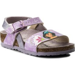 Sandały BIRKENSTOCK - Isabella Kids 1008651 Oriental Jasmine Lilac. Fioletowe sandały dziewczęce Birkenstock, ze skóry ekologicznej, bez zapięcia. W wyprzedaży za 159,00 zł.
