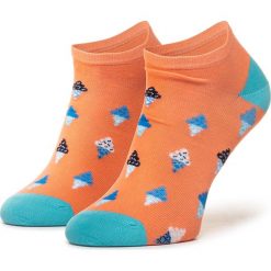 Skarpety Niskie Damskie FREAKERS - SLOD-MOR Pomarańczowy. Pomarańczowe skarpetki damskie Freakers, bez wzorów, z elastanu. Za 14,99 zł.