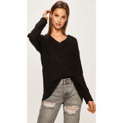 Answear - Sweter. Pomarańczowe swetry damskie ANSWEAR, s, bez wzorów, z dzianiny, bez rękawów, bez kaptura. Za 99,90 zł.