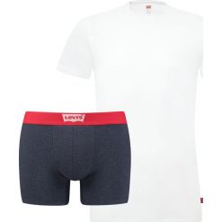 Levi's Zestaw Niebieski Biały. Niebieskie koszulki męskie Levi's®, s, bez wzorów, z elastanu, bez kołnierzyka, bez rękawów. Za 137,95 zł.