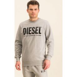 Bluza Diesel S-Gir-Division-Logo 00SWFH 0BAWT. Niebieskie bluzy męskie Diesel, s, bez wzorów, z bawełny, bez kołnierzyka, bez rękawów, bez kaptura. Za 449,00 zł.