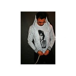Bluzy rozpinane damskie: BLUZA HOODIE SIMPLE UNISEX 3d spa melanż