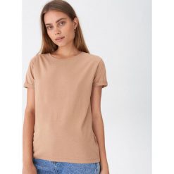T-shirt z bawełny organicznej - Beżowy. Brązowe t-shirty damskie House, xl, bez wzorów, z bawełny, bez kołnierzyka. Za 29,99 zł.