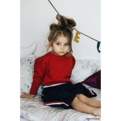 Bluzy dziewczęce: Bluza z bufiastymi rękawami czerwona