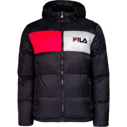 Kurtka puchowa FILA FLOYD. Czarne płaszcze męskie Fila, bez wzorów, z puchu, sportowe, z kapturem. W wyprzedaży za 387,00 zł.