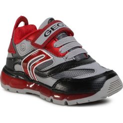 Sneakersy GEOX - J Android B. B J0444B 0CEFU C0051 M Grey/Red. Szare trampki chłopięce Geox, bez wzorów, ze skóry ekologicznej, na rzepy. Za 259,00 zł.