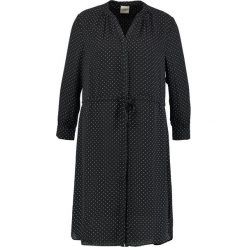 Sukienki: Selected Femme SFDAMINA 7/8 DOT DRESS Sukienka koszulowa black/snow white dots