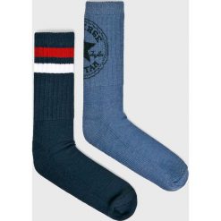 Converse - Skarpety (2-pack). Niebieskie skarpetki męskie marki Converse, z elastanu. W wyprzedaży za 34,90 zł.