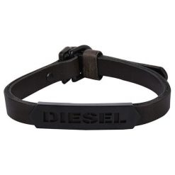 Diesel Męska Bransoletka Skóra dx1001001. Czarne bransoletki męskie Diesel. W wyprzedaży za 376,00 zł.