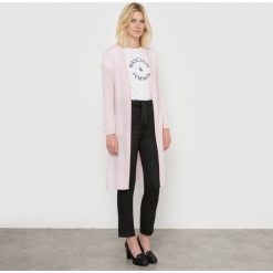 Długi, rozpinany sweter z kaszmiru. Szare kardigany damskie marki La Redoute Collections, z kaszmiru. Za 396,90 zł.