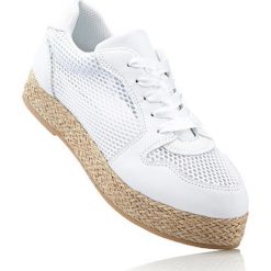 Espadryle damskie: Espadryle sznurowane bonprix biały