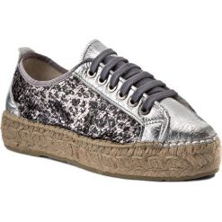 Espadryle EVA MINGE - Marcela 1A 17MJ1372154ES 610. Szare espadryle damskie marki Eva Minge, ze skóry, na płaskiej podeszwie. W wyprzedaży za 179,00 zł.