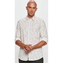 Desigual - Koszula. Białe koszule męskie Desigual, s, bez wzorów, z elastanu, klasyczne, z klasycznym kołnierzykiem, z długim rękawem. Za 359,90 zł.