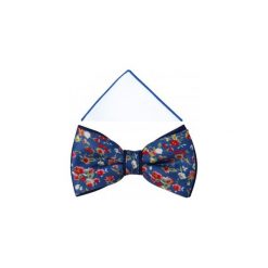 Niebieska mucha w kwiaty A332. Niebieskie muszki męskie Adam Collection - Krawaty i dodatki, na co dzień, w kwiaty, z tkaniny, eleganckie. Za 49,50 zł.