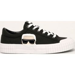 Karl Lagerfeld - Tenisówki. Białe trampki i tenisówki damskie KARL LAGERFELD, bez wzorów, z gumy, na sznurówki. W wyprzedaży za 459,90 zł.