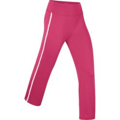 Spodnie funkcyjne sportowe, dł. 3/4, Level 2 bonprix jeżynowy. Różowe spodnie damskie bonprix. Za 44,99 zł.