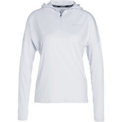 Nike Performance RUNNING HOODY DRY Koszulka sportowa pure platinum/silver. Szare topy sportowe damskie marki Nike Performance, l, z elastanu, z długim rękawem. W wyprzedaży za 207,20 zł.