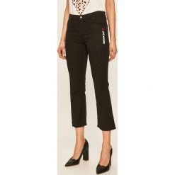 Love Moschino - Spodnie. Czarne spodnie damskie Love Moschino, s, bez wzorów, z elastanu. W wyprzedaży za 539,90 zł.