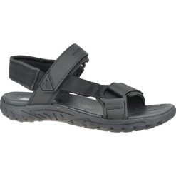 Skechers Reggae-Elsinore 204114-BBK sandały sportowe męskie czarne 46. Czarne sandały męskie Skechers, ze skóry, na rzepy. W wyprzedaży za 229,99 zł.