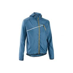Kurtka - wiatrówka do biegania (trail) męska. Szare kurtki sportowe męskie EVADICT, xl, bez wzorów, z elastanu, bez kaptura, do biegania. Za 99,99 zł.