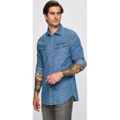 G-Star Raw - Koszula. Niebieskie koszule męskie G-Star RAW, xxl, bez wzorów, z bawełny, klasyczne, z klasycznym kołnierzykiem, z długim rękawem. W wyprzedaży za 279,90 zł.