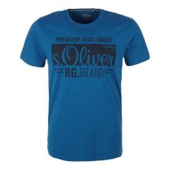 S.Oliver T-Shirt Męski, L, Niebieski. Niebieskie koszulki męskie S.Oliver, s, krótkie. Za 39,00 zł.