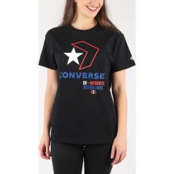 Converse Star Chevron Koszulka Czarny. Czarne podkoszulki męskie Converse, xs, z nadrukiem, z bawełny, bez kołnierzyka. Za 119,95 zł.