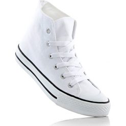 Wysokie sneakersy bonprix biały. Białe buty sportowe damskie bonprix. Za 54,99 zł.
