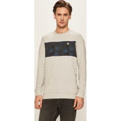Tom Tailor Denim - Bluza. Szare bluzy męskie TOM TAILOR DENIM, s, z aplikacjami, z bawełny, z okrągłym kołnierzem, bez rękawów, bez kaptura. Za 169,90 zł.