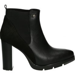 Botki - 7854 P-N NERO. Żółte botki damskie skórzane marki Venezia. Za 379,00 zł.