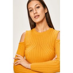 Answear - Sweter. Żółte swetry damskie ANSWEAR, s, bez wzorów, z elastanu, bez rękawów, bez kaptura. Za 89,90 zł.