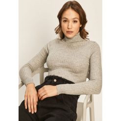 Answear - Sweter. Szare swetry damskie ANSWEAR, s, bez wzorów, z elastanu, bez rękawów, bez kaptura. W wyprzedaży za 59,90 zł.