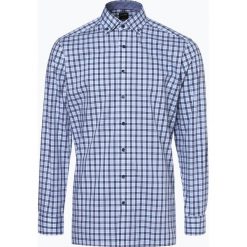 OLYMP Luxor modern Fit - Koszula męska, niebieski. Niebieskie koszule męskie na spinki OLYMP Luxor modern Fit, m, w kratkę, button down. Za 249,95 zł.