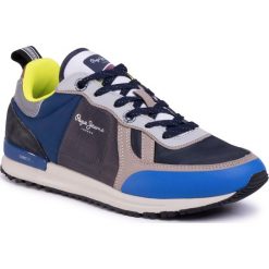 Sneakersy PEPE JEANS - Tinker Pro Sup PMS30622 Bright Blue 545. Niebieskie sneakersy męskie Pepe Jeans, bez zapięcia. W wyprzedaży za 249,00 zł.