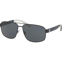 Polo Ralph Lauren - Okulary 0PH3112.930387.62.M. Czarne okulary przeciwsłoneczne męskie Polo Ralph Lauren, z materiału, prostokątne. W wyprzedaży za 379,90 zł.